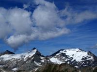 Teleblick auf Hocharn, Hoher Sonnblick und Goldbergspitze